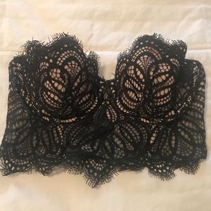 VS black lace corset